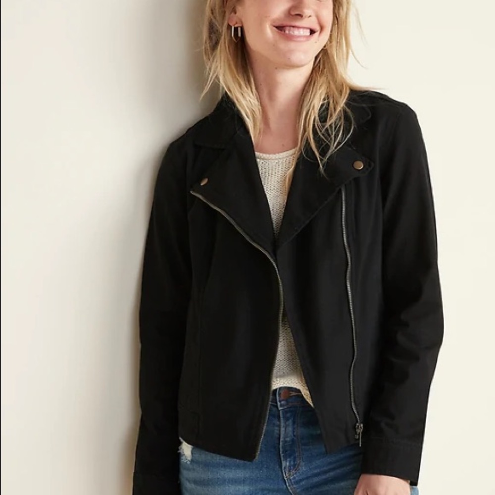 Women’s Black Moto Biker Jacket
